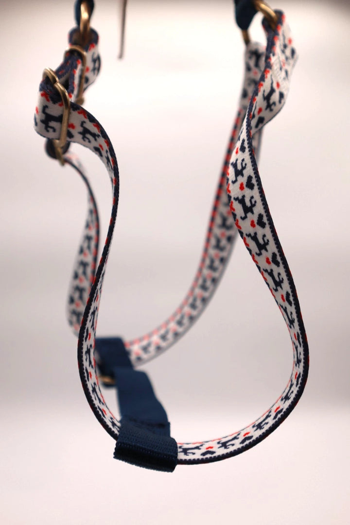 Doghaus Holiday Printed Harness (White) - Medium