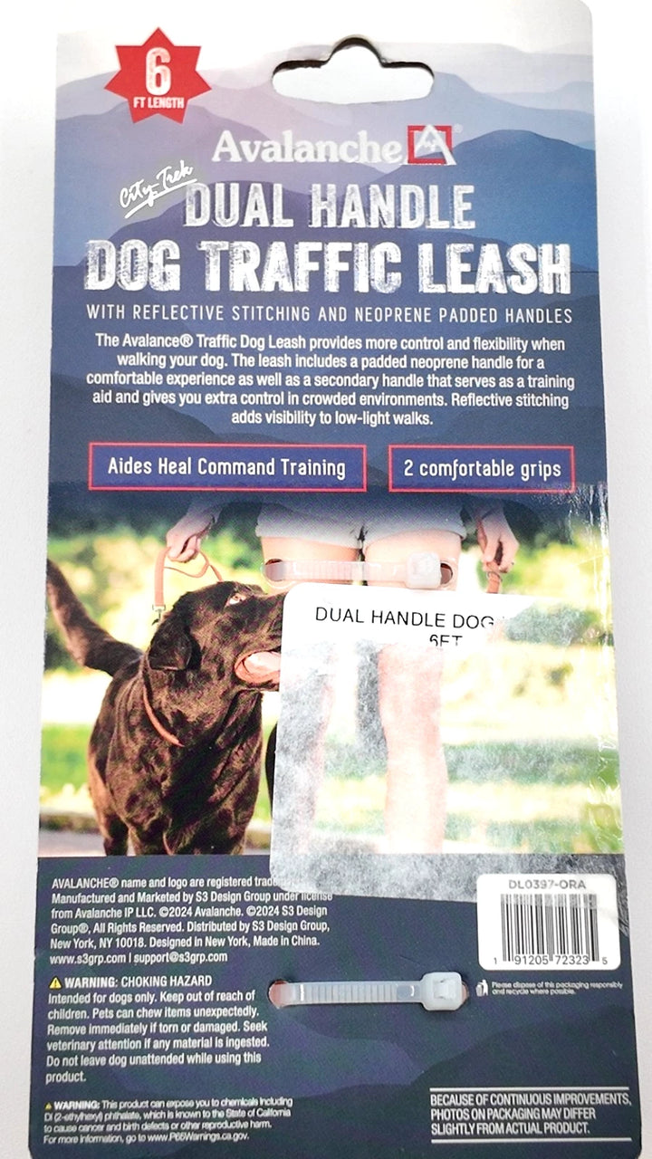 Avalanche Dual Handle Dog Traffic Leash