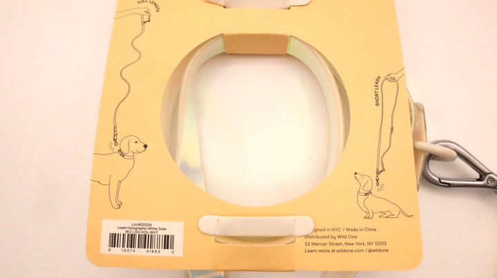 Wild One Holographic White Solar Leash