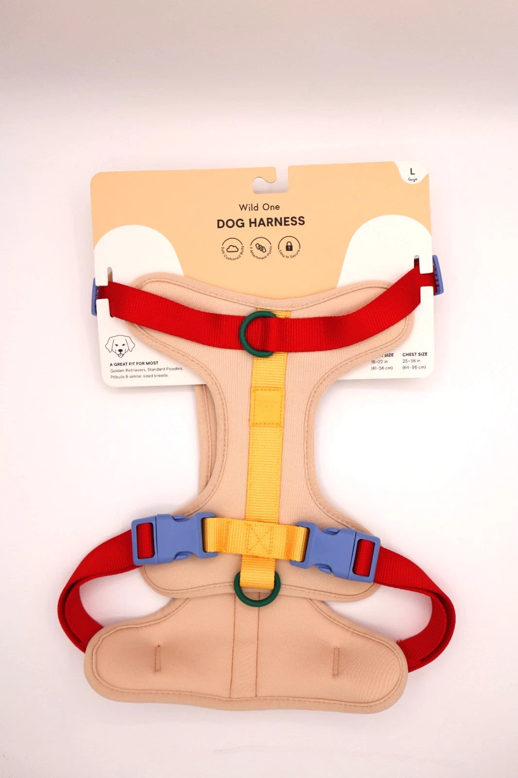 Wild One Harness - Tan Colorblock (XS and L)