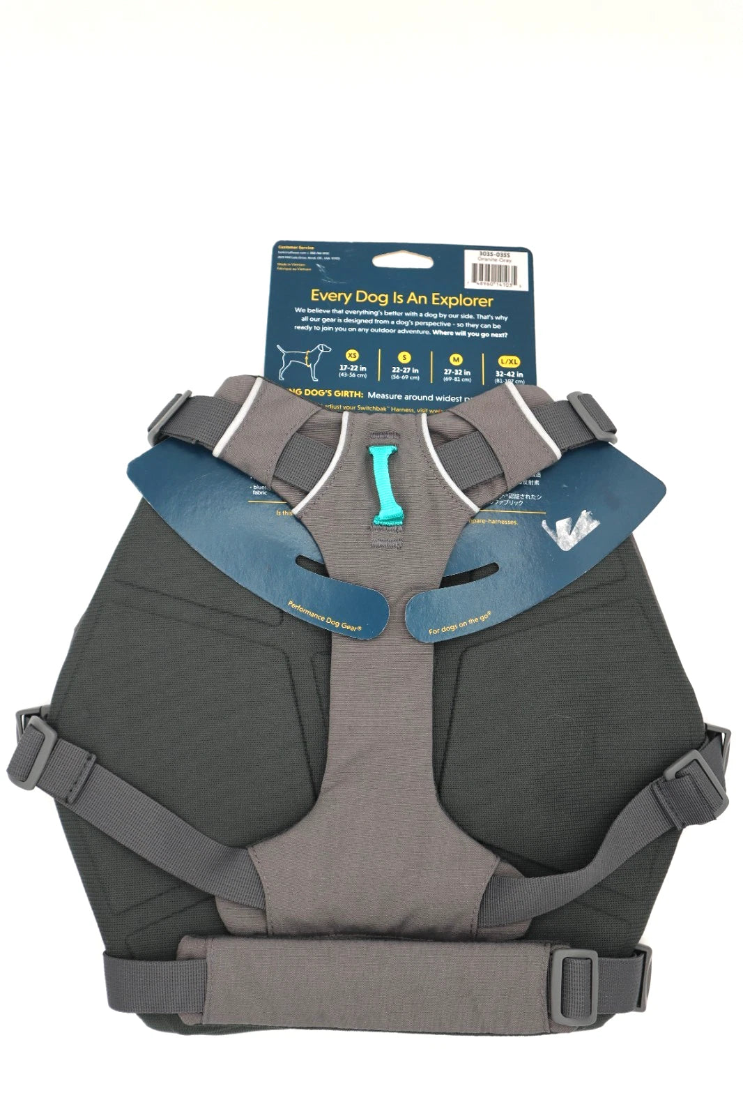 Ruffwear Dog Harnesses Switchbak -  Small Granite Grey