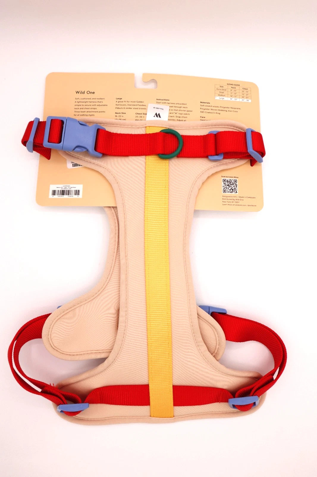 Wild One Harness - Tan Colorblock (XS and L)