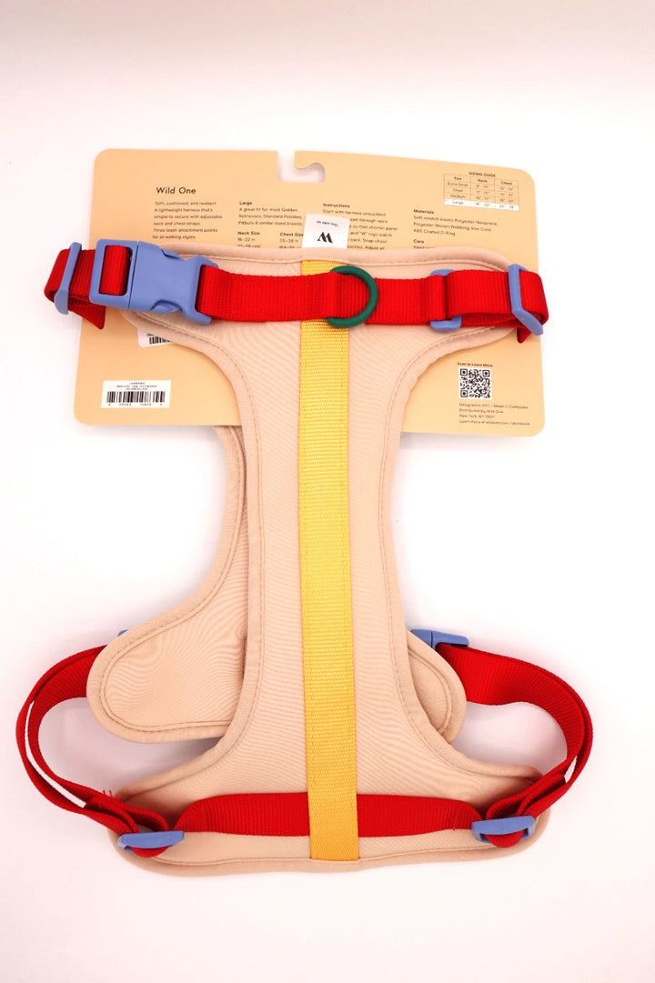 Wild One Harness - Tan Colorblock (XS and L)