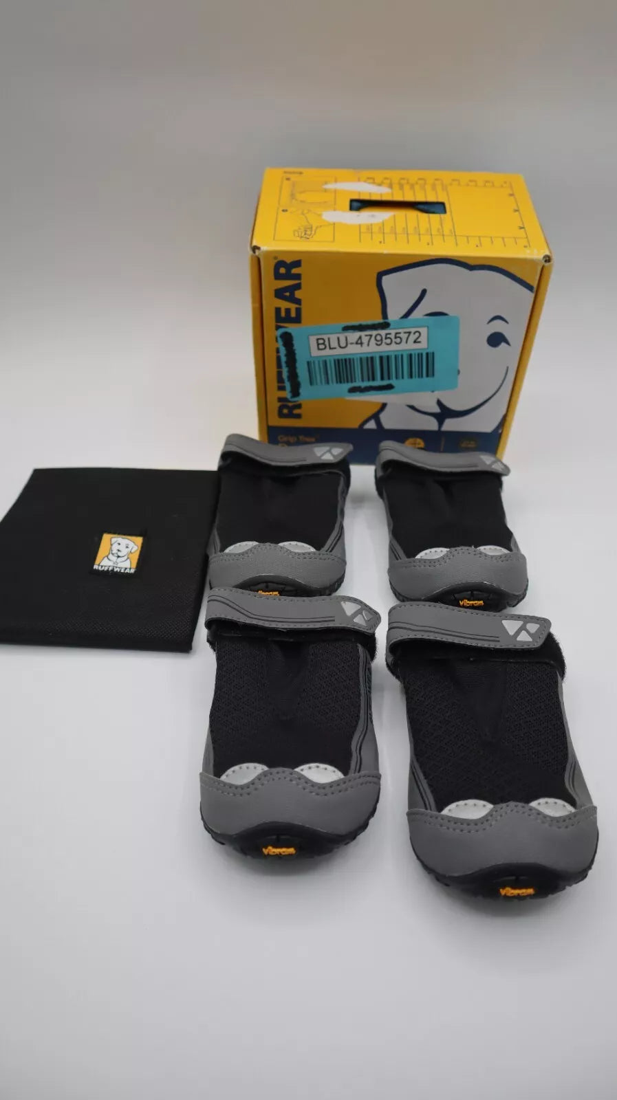 Ruffwear Grip Trex Dog Boots (4 boots) Teal/Black Size 2.5” New