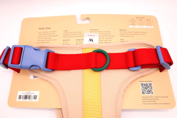 Wild One Harness - Tan Colorblock (XS and L)