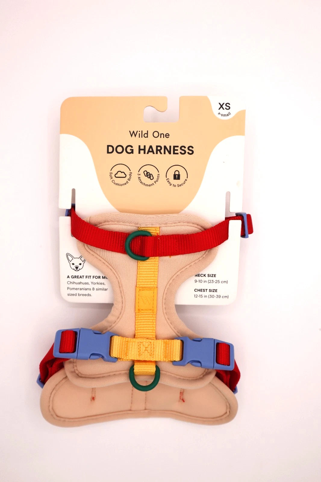 Wild One Harness - Tan Colorblock (XS and L)