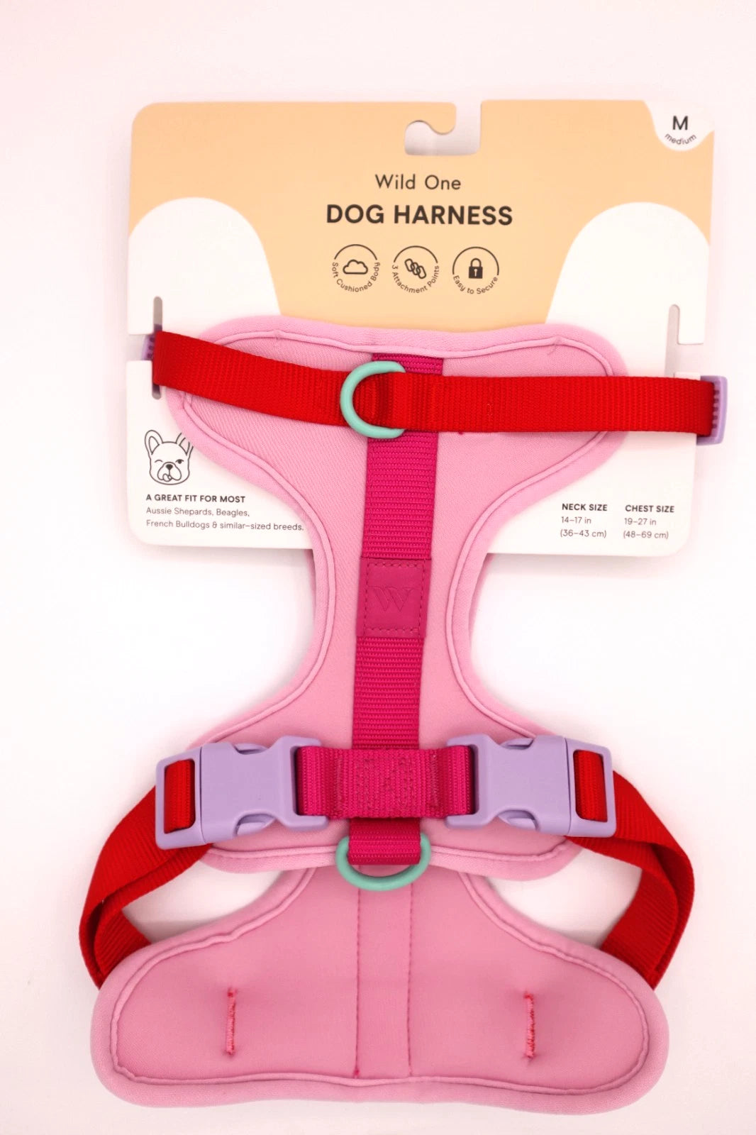 Wild One Harness - Bubblegum Colorblock Medium