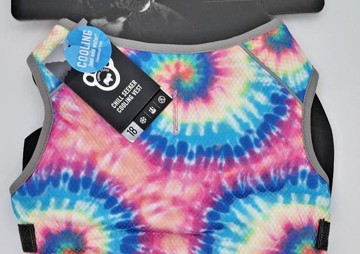 New Canada Pooch Chill Seeker Cooling Vest Size 18 - Tie Dye