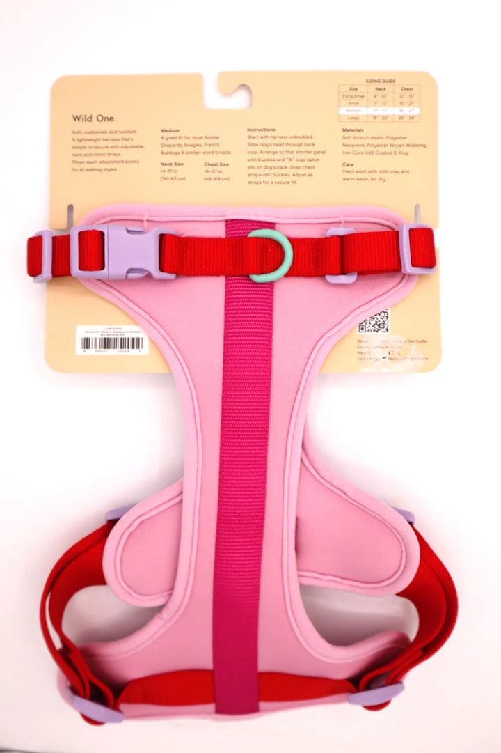 Wild One Harness - Bubblegum Colorblock Medium
