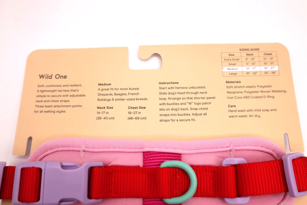 Wild One Harness - Bubblegum Colorblock Medium