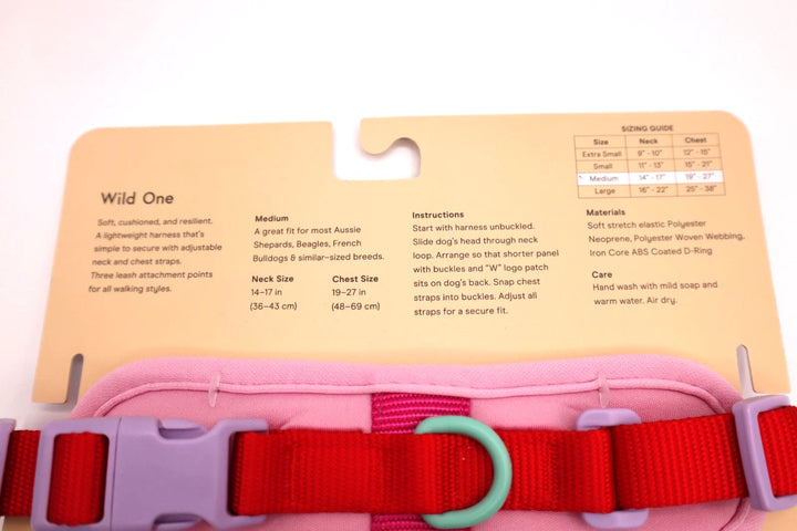 Wild One Harness - Bubblegum Colorblock Medium