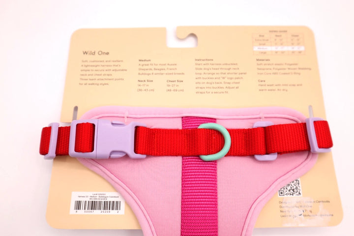 Wild One Harness - Bubblegum Colorblock Medium