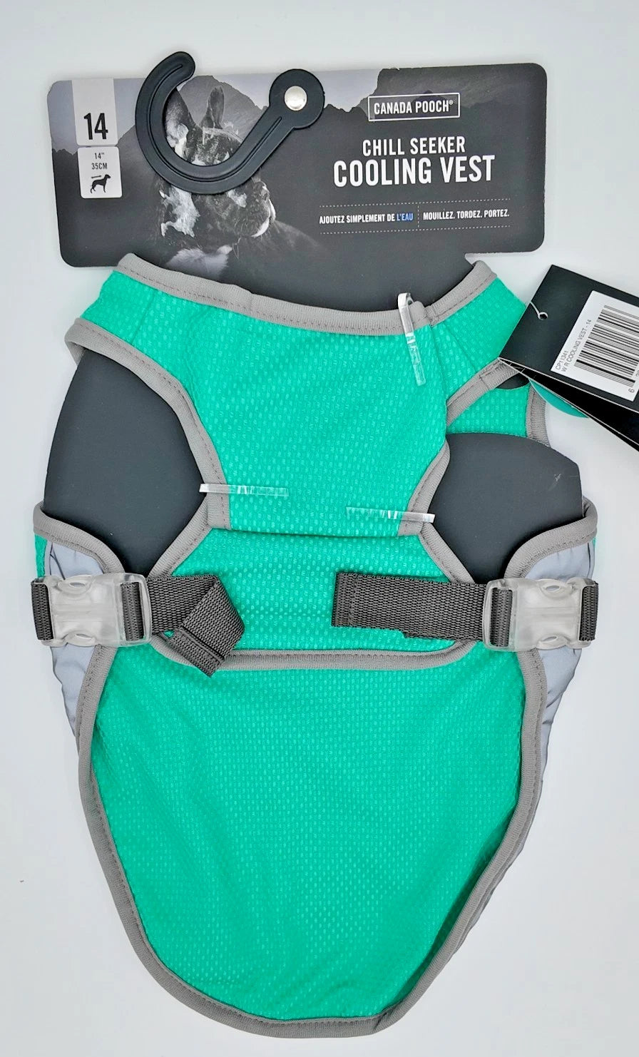 New Canada Pooch Chill Seeker Cooling Vest Size 14