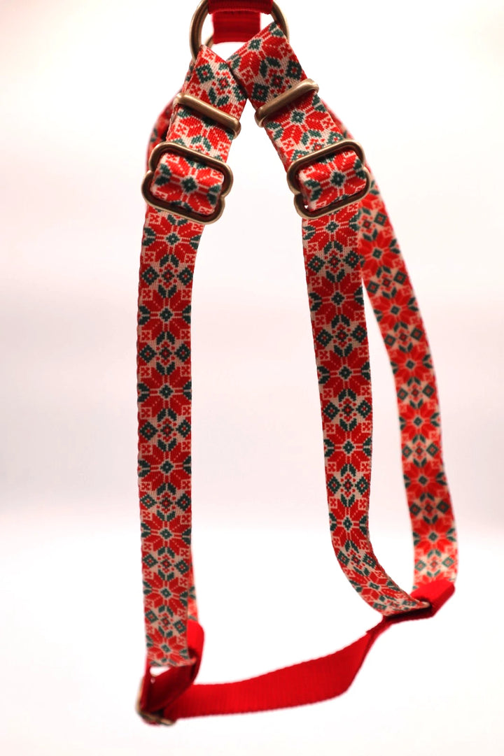 Doghaus Holiday Printed Harness (Red) - Large